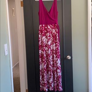 Fuchsia maxi dress